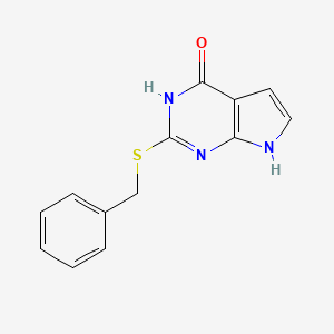 2-(Benzylthio)-7H-pyrrolo[2,3-D]pyrimidin-4-OL