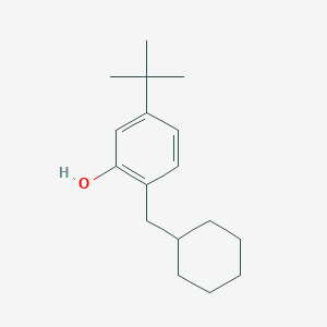 molecular formula C17H26O B14844847 5-Tert-butyl-2-(cyclohexylmethyl)phenol 