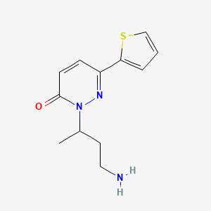 molecular formula C12H15N3OS B1484488 2-(4-氨基丁-2-基)-6-(噻吩-2-基)-2,3-二氢哒嗪-3-酮 CAS No. 2097958-32-0