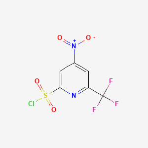 4-Nitro-6-(trifluoromethyl)pyridine-2-sulfonyl chloride