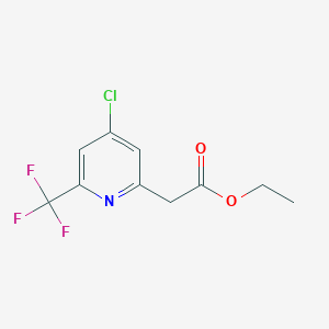 Ethyl 4-chloro-2-(trifluoromethyl)pyridine-6-acetate