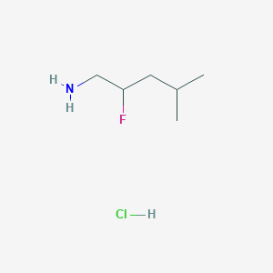 molecular formula C6H15ClFN B1484492 2-Fluoro-4-methylpentan-1-amine hydrochloride CAS No. 2098116-60-8