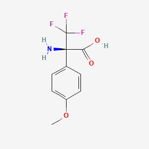 (2R)-2-Amino-3,3,3-trifluoro-2-(4-methoxyphenyl)propanoic acid