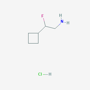 2-Cyclobutyl-2-fluoroethan-1-amine hydrochloride