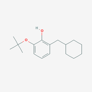 molecular formula C17H26O2 B14844934 2-Tert-butoxy-6-(cyclohexylmethyl)phenol 