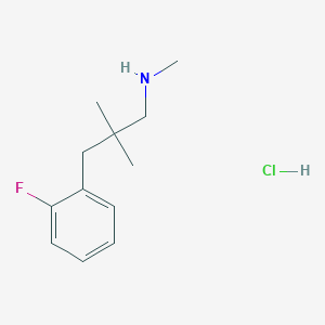 molecular formula C12H19ClFN B1484494 [3-(2-Fluorophenyl)-2,2-dimethylpropyl](methyl)amine hydrochloride CAS No. 2098061-49-3