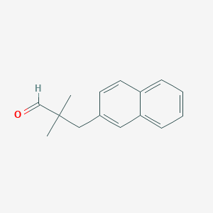 molecular formula C15H16O B1484495 2,2-二甲基-3-(萘-2-基)丙醛 CAS No. 2090964-30-8