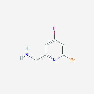 molecular formula C6H6BrFN2 B14844955 (6-Bromo-4-fluoropyridin-2-YL)methylamine 