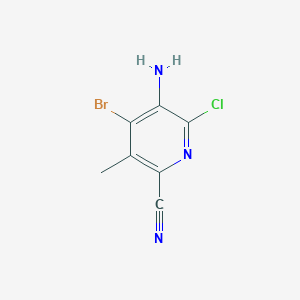 5-Amino-4-bromo-6-chloro-3-methylpyridine-2-carbonitrile