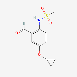 N-(4-Cyclopropoxy-2-formylphenyl)methanesulfonamide