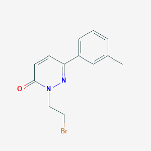 2-(2-Bromoethyl)-6-(3-methylphenyl)-2,3-dihydropyridazin-3-one