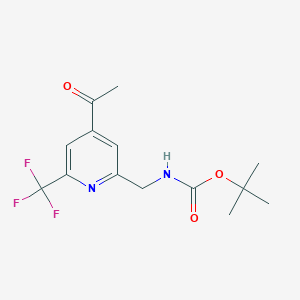 Tert-butyl [4-acetyl-6-(trifluoromethyl)pyridin-2-YL]methylcarbamate