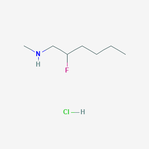 (2-Fluorohexyl)(methyl)amine hydrochloride