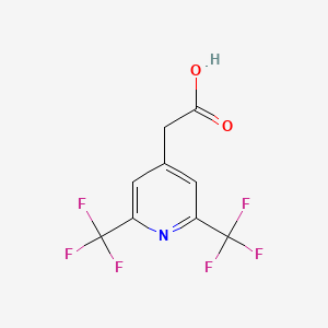 [2,6-Bis(trifluoromethyl)pyridin-4-YL]acetic acid