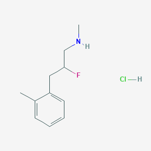 molecular formula C11H17ClFN B1484503 [2-Fluoro-3-(2-methylphenyl)propyl](methyl)amine hydrochloride CAS No. 2098005-83-3
