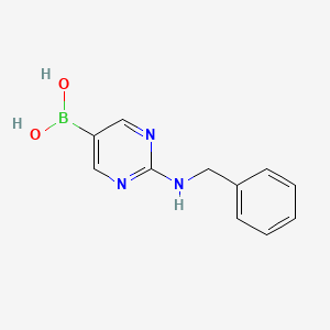 molecular formula C11H12BN3O2 B14845033 [2-(Benzylamino)pyrimidin-5-YL]boronic acid 