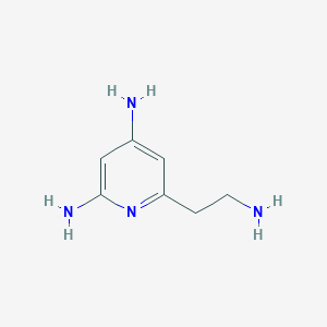 6-(2-Aminoethyl)pyridine-2,4-diamine