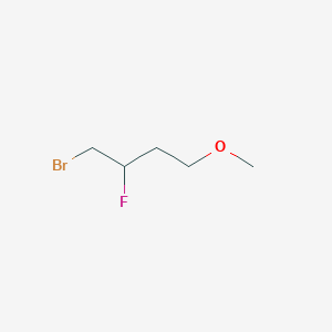 molecular formula C5H10BrFO B1484504 1-Bromo-2-fluoro-4-methoxybutane CAS No. 2098054-35-2