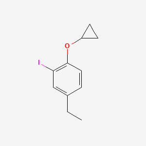 1-Cyclopropoxy-4-ethyl-2-iodobenzene