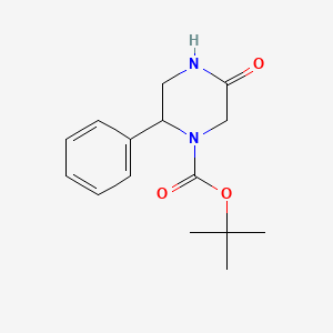 Tert-butyl 5-oxo-2-phenylpiperazine-1-carboxylate