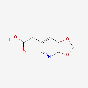 molecular formula C8H7NO4 B14845084 [1,3]Dioxolo[4,5-B]pyridin-6-ylacetic acid 