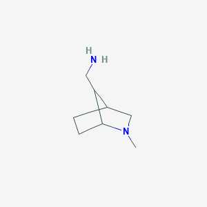 molecular formula C8H16N2 B1484511 (2-Methyl-2-azabicyclo[2.2.1]hept-7-yl)methanamine CAS No. 1822614-74-3