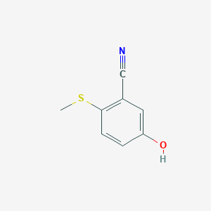 5-Hydroxy-2-(methylthio)benzonitrile