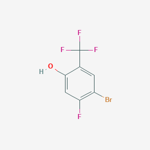 molecular formula C7H3BrF4O B1484512 5-Bromo-4-fluoro-2-hydroxybenzotrifluoride CAS No. 1804405-22-8