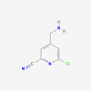 4-(Aminomethyl)-6-chloropyridine-2-carbonitrile