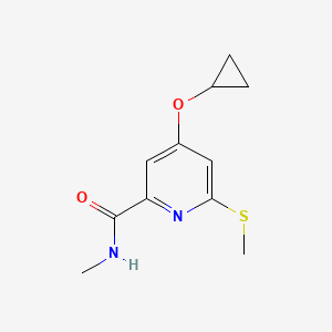 4-Cyclopropoxy-N-methyl-6-(methylthio)picolinamide