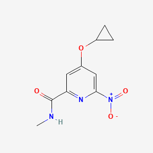 4-Cyclopropoxy-N-methyl-6-nitropicolinamide