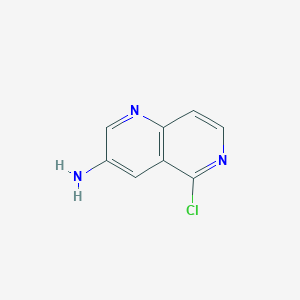 5-Chloro-1,6-naphthyridin-3-amine