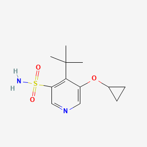 4-Tert-butyl-5-cyclopropoxypyridine-3-sulfonamide