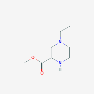 molecular formula C8H16N2O2 B1484520 4-Ethyl-piperazine-2-carboxylic acid methyl ester CAS No. 1709876-79-8