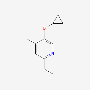 5-Cyclopropoxy-2-ethyl-4-methylpyridine