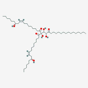 molecular formula C55H102O8 B1484521 二蓖麻油酰-棕榈酰-甘油 CAS No. 2281875-36-1