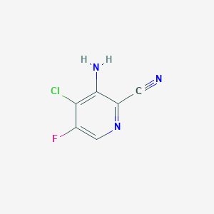 3-Amino-4-chloro-5-fluoropyridine-2-carbonitrile