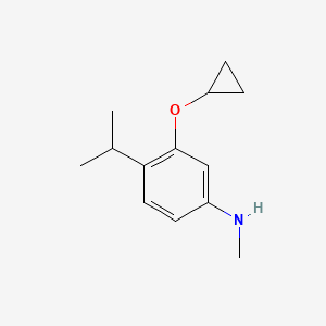 3-Cyclopropoxy-4-isopropyl-N-methylaniline