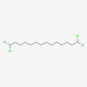 molecular formula C14H26Cl4 B1484525 1,1,14,14-Tetrachlorotetradecane CAS No. 32905-57-0