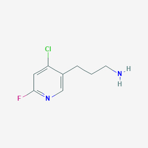 3-(4-Chloro-6-fluoropyridin-3-YL)propan-1-amine