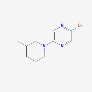 2-Bromo-5-(3-methylpiperidin-1-YL)pyrazine