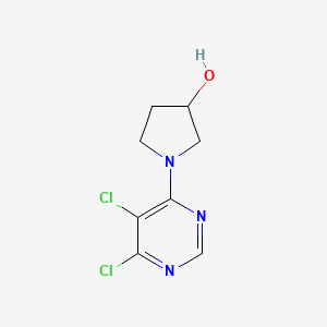 molecular formula C8H9Cl2N3O B1484528 1-(5,6-Dichloro-4-pyrimidinyl)-3-pyrrolidinol CAS No. 1823331-09-4