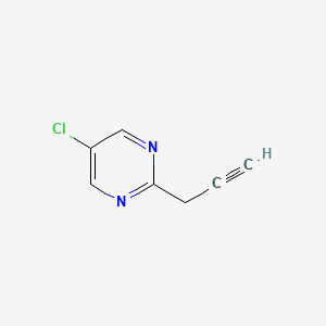 molecular formula C7H5ClN2 B14845303 5-Chloro-2-prop-2-ynylpyrimidine 