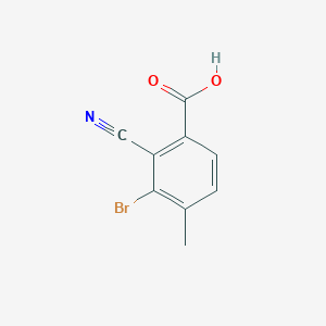 molecular formula C9H6BrNO2 B1484531 3-Bromo-2-cyano-4-methylbenzoic acid CAS No. 1805529-13-8