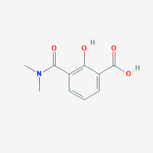 molecular formula C10H11NO4 B14845324 3-(Dimethylcarbamoyl)-2-hydroxybenzoic acid 