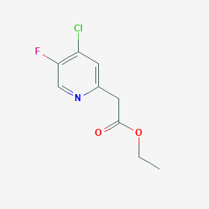 molecular formula C9H9ClFNO2 B14845340 Ethyl (4-chloro-5-fluoropyridin-2-YL)acetate 