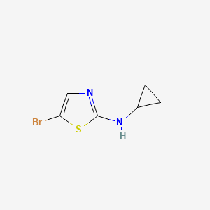 molecular formula C6H7BrN2S B14845341 5-Bromo-N-cyclopropylthiazol-2-amine 