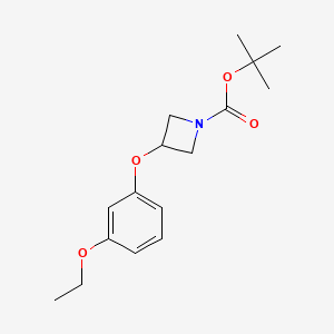 molecular formula C16H23NO4 B1484535 tert-Butyl 3-(3-ethoxyphenoxy)-1-azetidinecarboxylate CAS No. 2206966-53-0