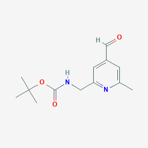 Tert-butyl (4-formyl-6-methylpyridin-2-YL)methylcarbamate