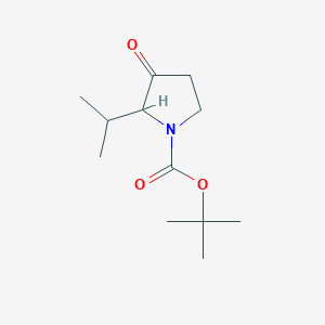 molecular formula C12H21NO3 B1484537 叔丁基-2-异丙基-3-氧代-1-吡咯烷甲酸酯 CAS No. 1824234-60-7